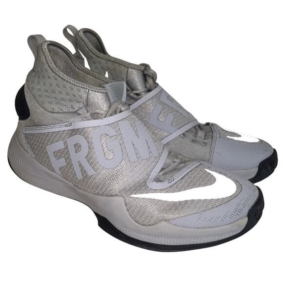Nike X Fragment Design Zoom Hyperrev 2016 Grey Wolf Navy Blue Mens 12 Sneaker - Picture 1 of 10